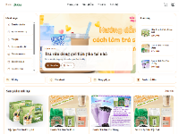 Website bán trà sữa đóng gói
