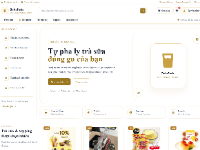 Website bán trà sữa gói và topping trực tuyến