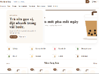 Website bán trà sữa meotea