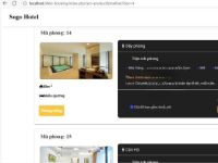 Website booking phòng khách sạn giao diện đẹp php thuần