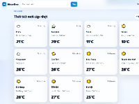 Website crawl data thời tiết các thành phố lớn