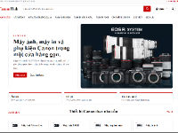 Website cửa hàng sản phẩm canon