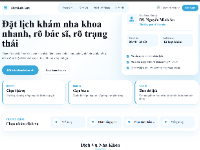 Website đặt lịch phòng khám nha khoa DentalCare