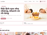 Website đặt lịch spa Lumi Spa