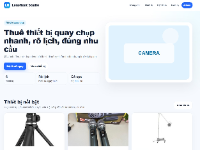 Website đặt lịch thuê thiết bị quay chụp