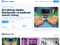 Website đặt phòng studio livestream
