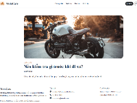 Website hỗ trợ khách hàng đặt lịch bảo dưỡng xe máy