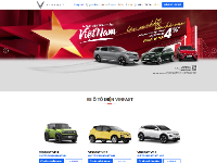 Website kinh doanh ô tô điện Vinfast