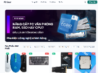 Website linh kiện máy tính giao diện đẹp