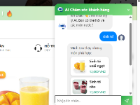 Website mô hình bán nước siêu đẹp tích hợp AI - mô hình MVC - C#