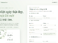 Website tạo thiệp cưới online – botanical love