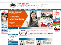 Website tuyển sinh đại học php đủ database giao diện đẹp