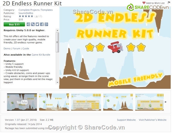 unity game,unity source code,2d mobile game unity,endless game unity,runner game unity,2D Endless Runner Kit