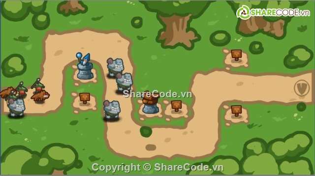 TOWER DEFENSE Source Code - SellAnyCode