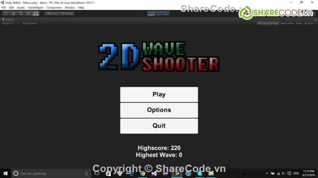 unity source code,shooter unity game,game unity,2d game unity,code unity,2D Wave Shooter Kit