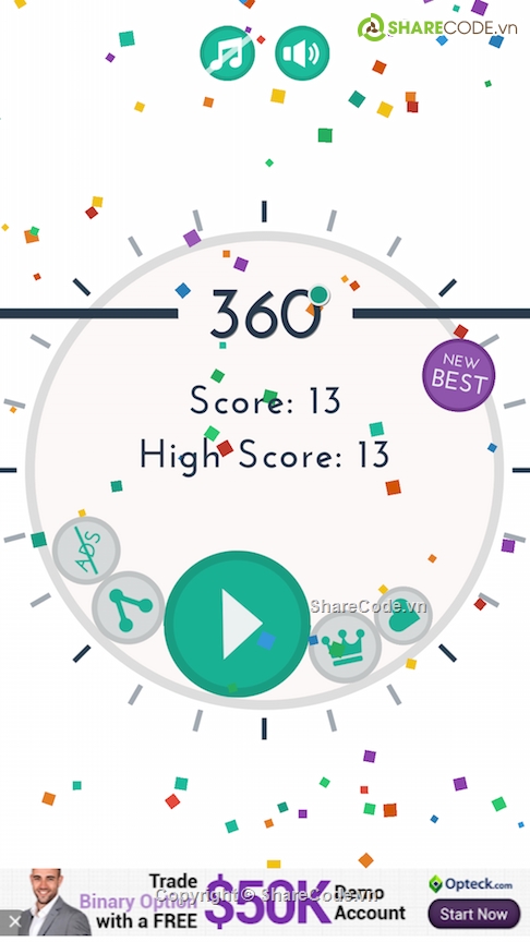 android game,mobile game,360 - HD,Game Template,High score