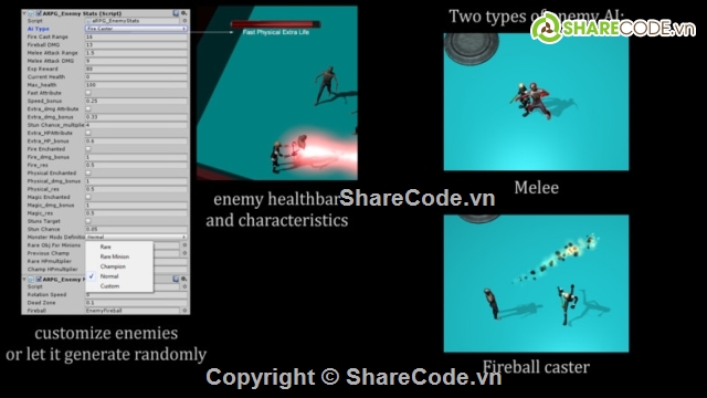 RPG Game,source code unity,endless runner unity,unity endless jumper game,action game unity,Action RPG Framework