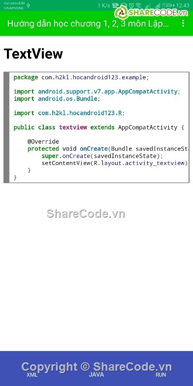 Full code bc lap trinh android,app hoc android,bao cao lap trinh android,full code bao cao lap trinh tren thiet bi di dong,app hoc android chuong 1 2 3,Lập trình Android trên thiết bị di động
