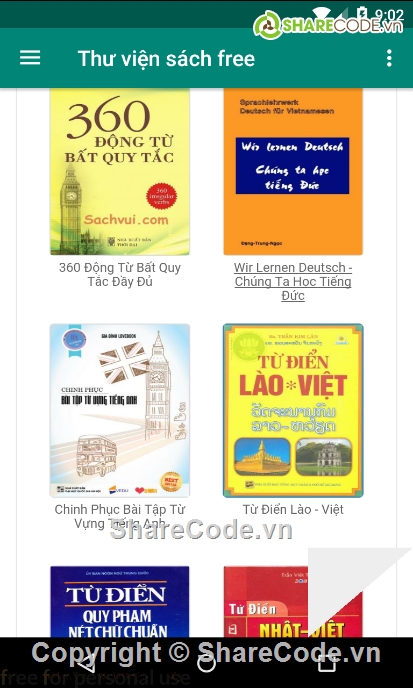 app android đọc sách,Thư viện sách,app free book,Android app free book