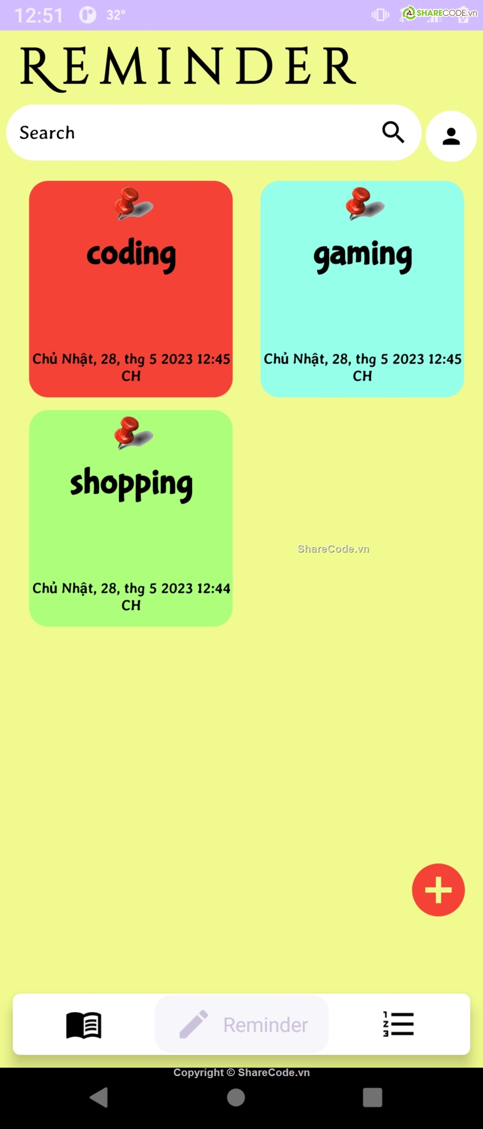 ghi chú sqlite in android,Source note app,code app ghi chú,code Notes App