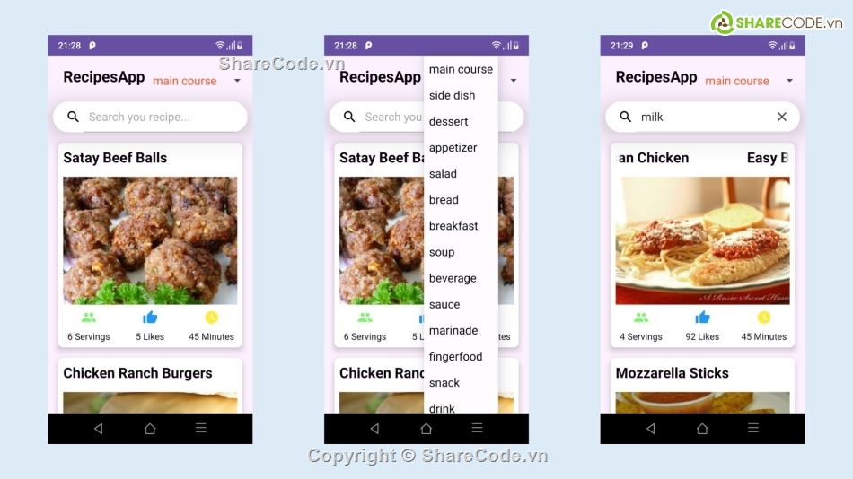 code app món ăn,Code app Quick Meal,source code ứng dụng Quick Meal,source code ứng dụng món ăn