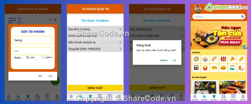 App,đồ án android,android,app android java sqlite,app bán hàng,bán hàng android java