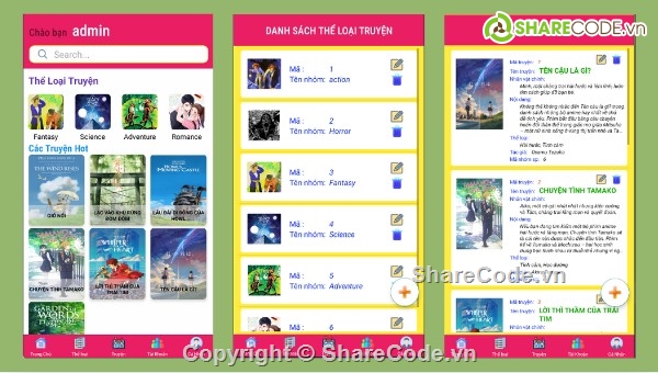 App,app đọc truyện android java,app android java sqlite,app đọc truyện,android java,app bán hàng