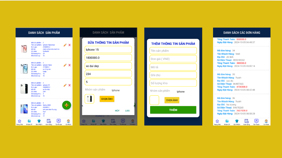 app bán điện thoại android,android java sqlite,app bán hàng,app bán hàng android java sqlite