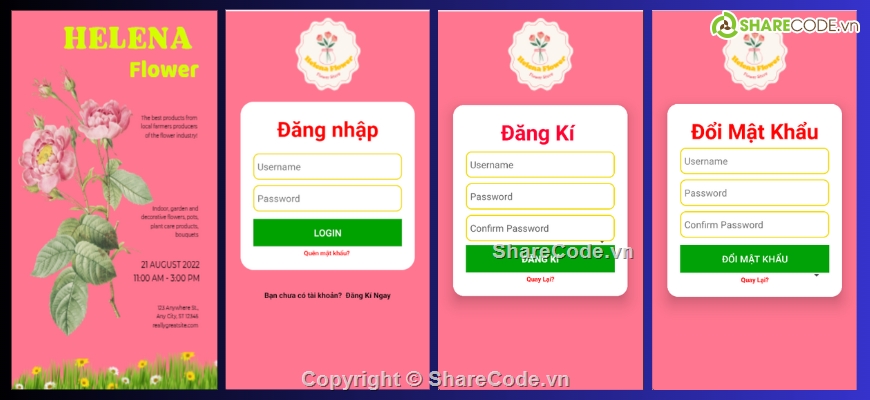 App,android,java,bán hoa,app bán hàng,app bán hàng android java