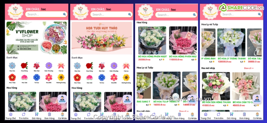 App,android,java,bán hoa,app bán hàng,app bán hàng android java