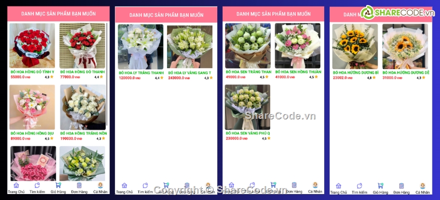 App,android,java,bán hoa,app bán hàng,app bán hàng android java