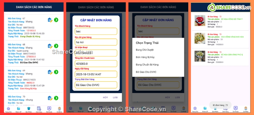 App,android,java,bán hoa,app bán hàng,app bán hàng android java