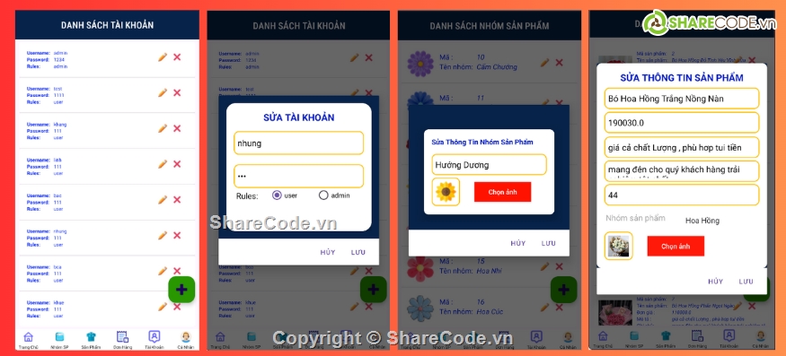 App,android,java,bán hoa,app bán hàng,app bán hàng android java