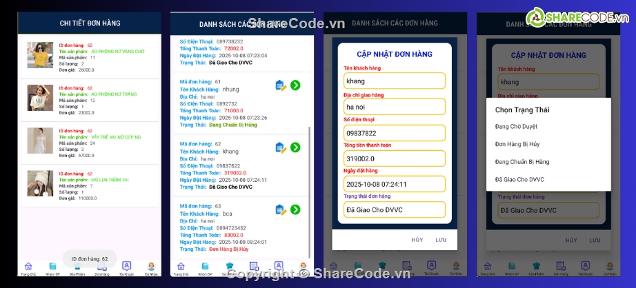 App,android,java,app bán hàng android,bán quần áo,app android java