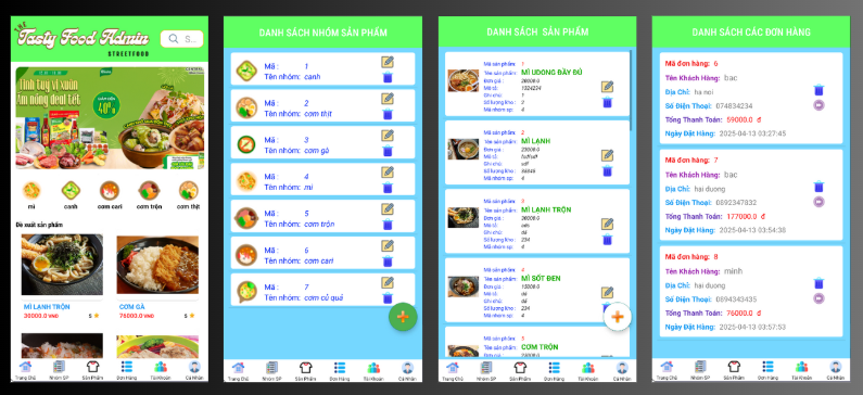 đồ án java,đồ án android,app java,app,app đặt hàng android,android java sqlite