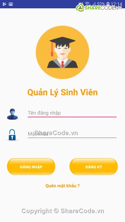 quản lý sinh viên,quản lý sinh viên android,quản lý sinh viên firebase