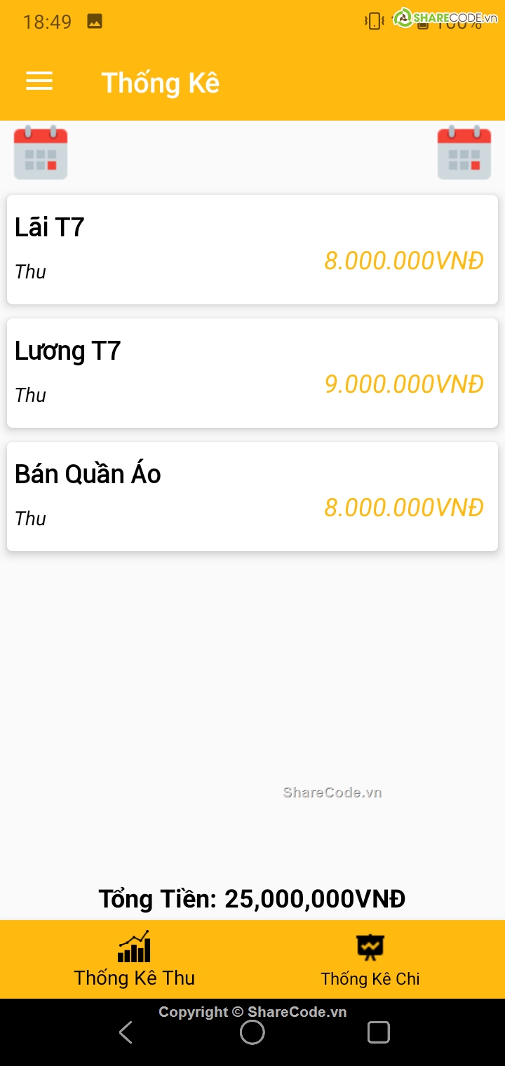quản lý thu chi,chi tiêu android studio,quản lý chi tiêu cá nhân,source cod quản lý thu chi