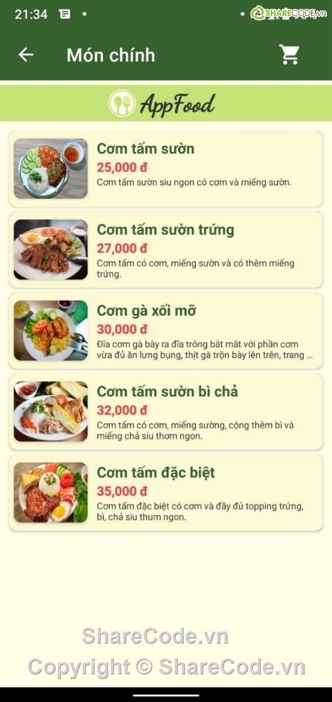 App đồ ăn,app android,app bán hàng,đặt đồ ăn,app đặt món ăn,nhà hàng