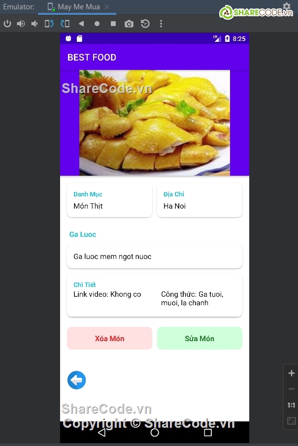 App Android món ăn,app food đồ ăn,code app món ăn,app món ăn food