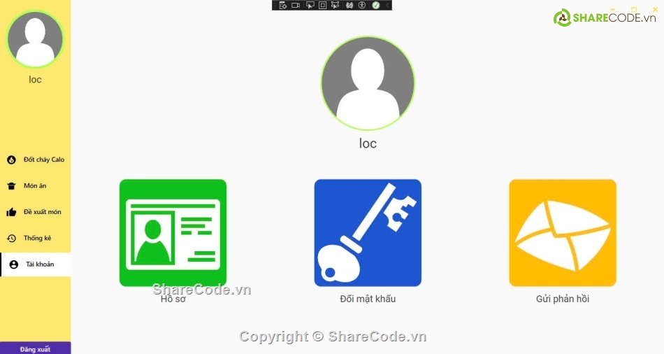 winform,App,App đồ ăn