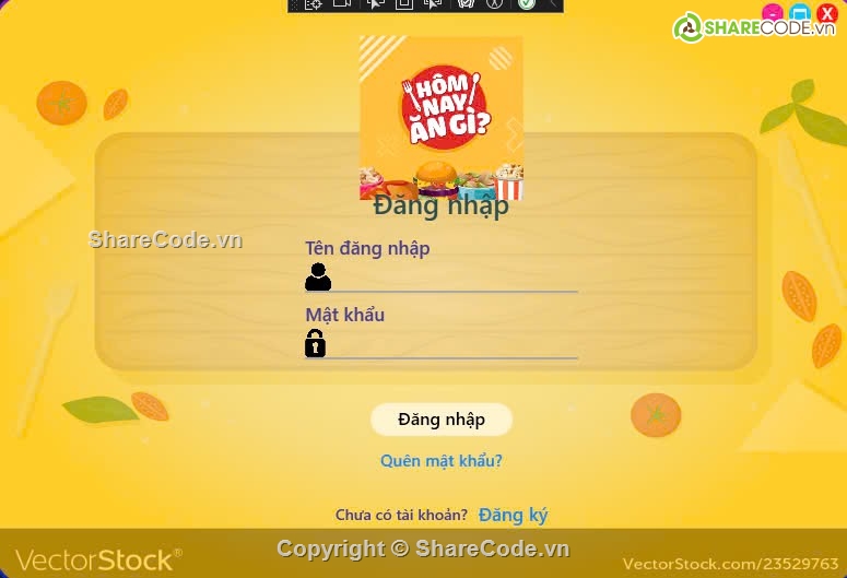 winform,App,App đồ ăn