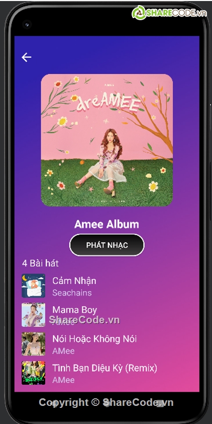 App,Nghe nhạc,Music,Giao diện đẹp