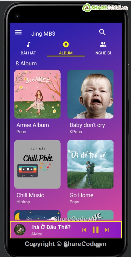 App,Nghe nhạc,Music,Giao diện đẹp