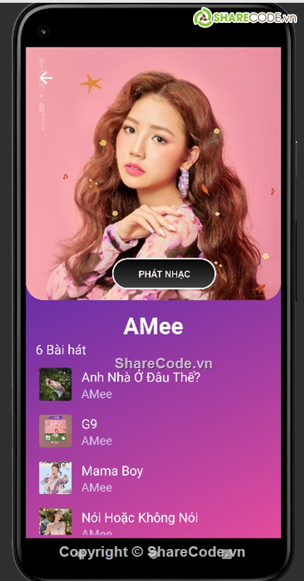 App,Nghe nhạc,Music,Giao diện đẹp