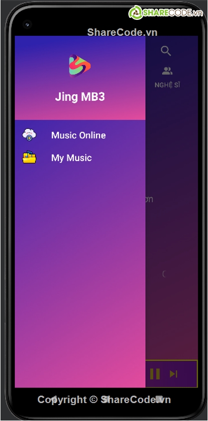 App,Nghe nhạc,Music,Giao diện đẹp