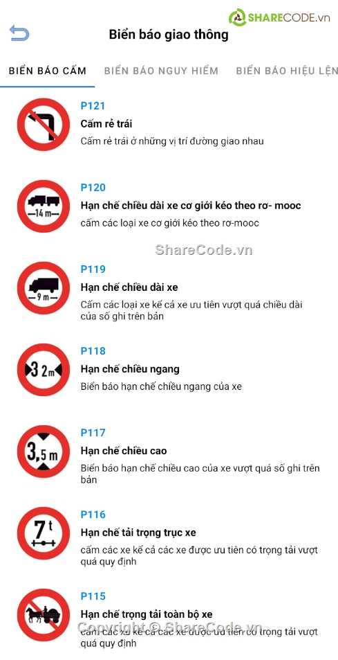 App,java,Luyện thi bằng lái xe,Ôn thi bằng lái xe