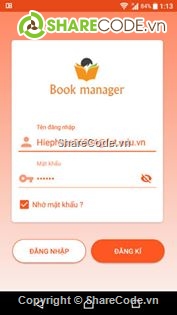 Quản lý sách,Android BookManagement,fptpolytechnic,dự án mẫu fpt polytechnic,quản lý sách android,App quản lý sách