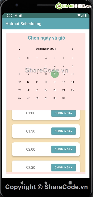 đặt lịch cắt tóc,app đặt lịch cắt tóc,booking,cắt tóc,quản lý tiệm cắt tóc,app android