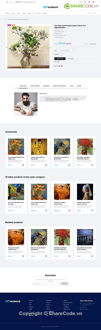 PrestaShop,TEMPLATES,Artworker,Art Templates,Art Gallery Templates,Art & Culture