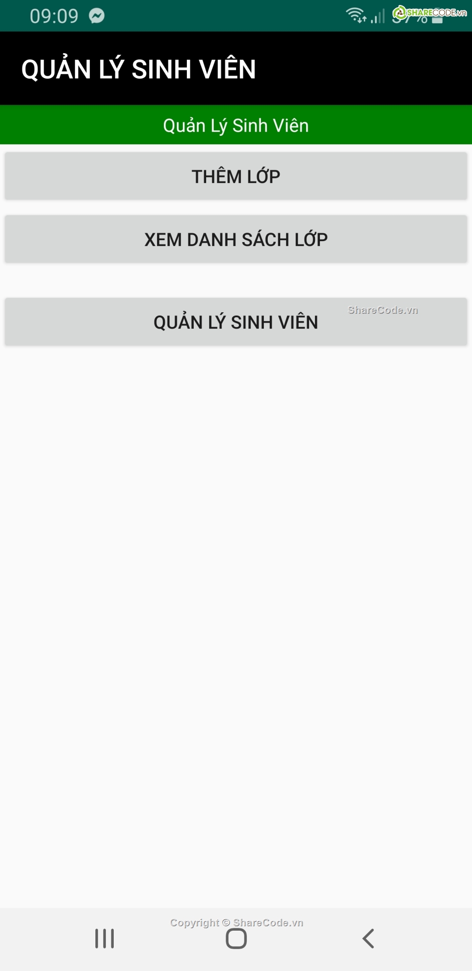 quản lý sinh viên,quản lý sinh viên android,Code android quản lý sinh viên,Code quản lý sinh viên